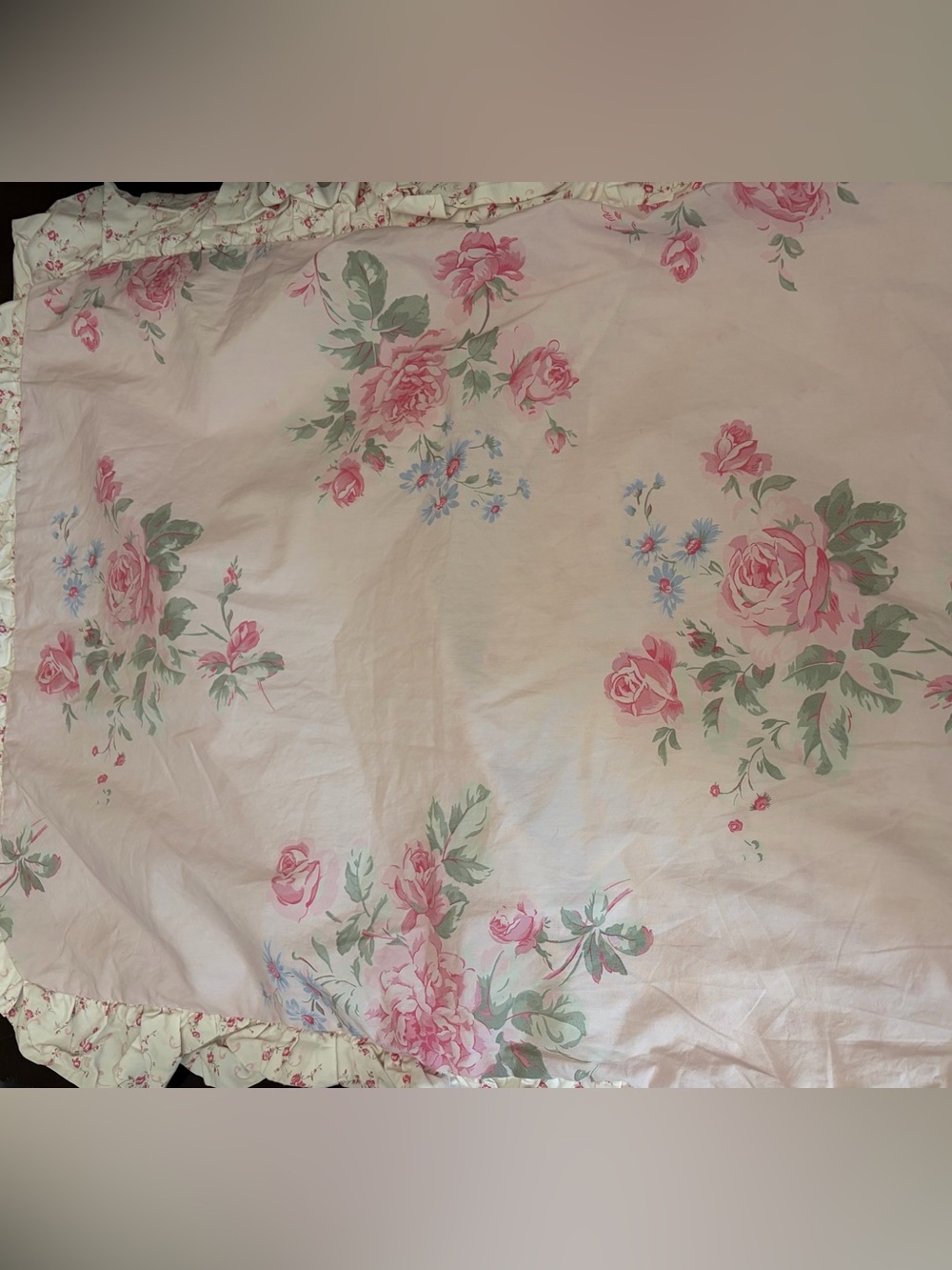One simply shabby chic misty rose pillow sham